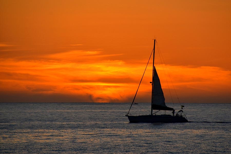 Sunset Aperitif on Sailing Boat Tropea